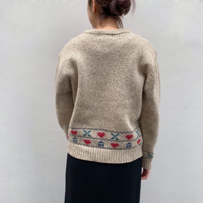 【レディース】1990s "Eddie Bauer" デザインニットセーター | Vintage.City 古着屋、古着コーデ情報を発信