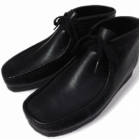 CLARKS WALLABEE BOOT BLACK LEATHER | Vintage.City 古着屋、古着コーデ情報を発信