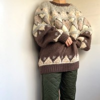 design knit sweater | Vintage.City 古着屋、古着コーデ情報を発信