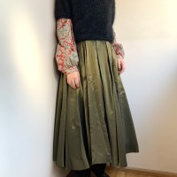 shiny color flare skirt | Vintage.City 古着屋、古着コーデ情報を発信