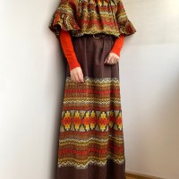 ethnic embroidery maxi dress | Vintage.City 古着屋、古着コーデ情報を発信