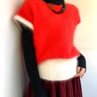 angora knit vest | Vintage.City 빈티지숍, 빈티지 코디 정보