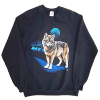 Jerzees Wolf Print Crewneck Sweatshirts | Vintage.City Vintage Shops, Vintage Fashion Trends