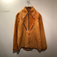 Special Design Leather Pullover Jacket | Vintage.City 古着屋、古着コーデ情報を発信
