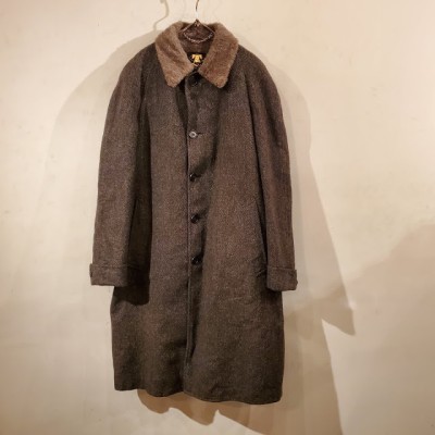 Tweed×Alpaca Balmacaan Coat | Vintage.City 古着屋、古着コーデ情報を発信