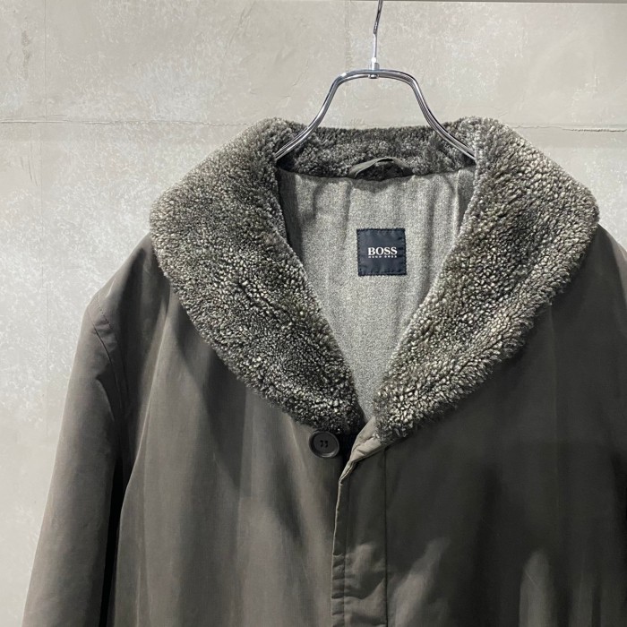 "BOSS" Shawl collar coating half coat | Vintage.City Vintage Shops, Vintage Fashion Trends