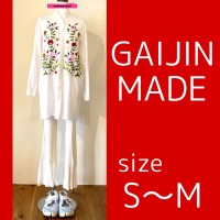 GAIJIN MADE  刺繍ブラウス S〜M 刺繍 白シャツ ホワイト | Vintage.City 빈티지숍, 빈티지 코디 정보