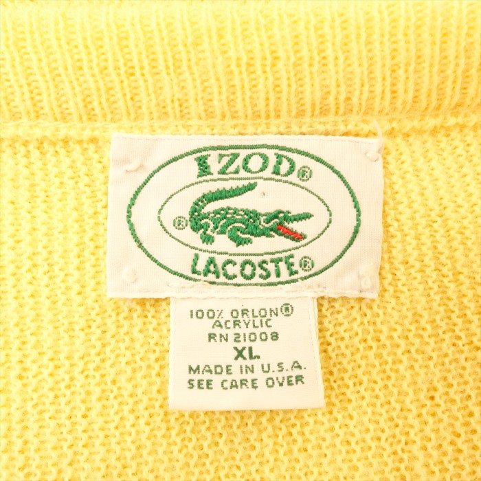 古着 LACOSTE USAメイド ワンポイント Vネック セーター | Vintage.City 古着屋、古着コーデ情報を発信