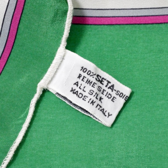 OLD CELINE　ホースビット柄シルクロングスカーフ（緑系） | Vintage.City 古着屋、古着コーデ情報を発信