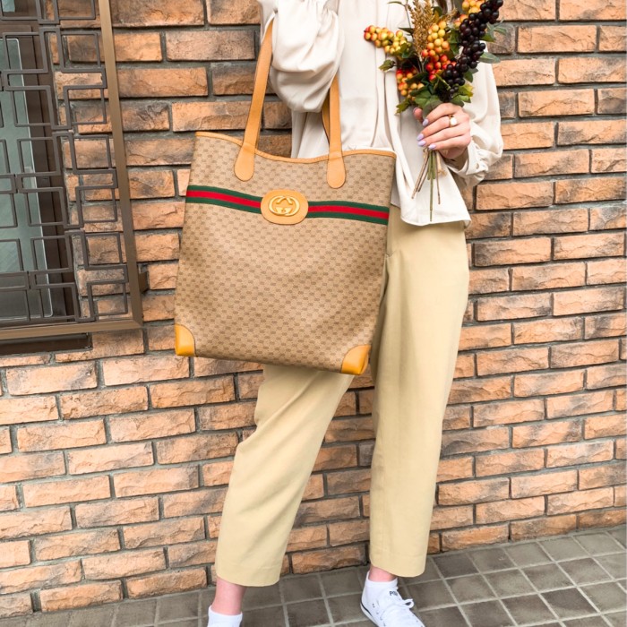 OLD Gucci エンブレム マイクロGGトートバッグ（キャメル） | Vintage.City Vintage Shops, Vintage Fashion Trends