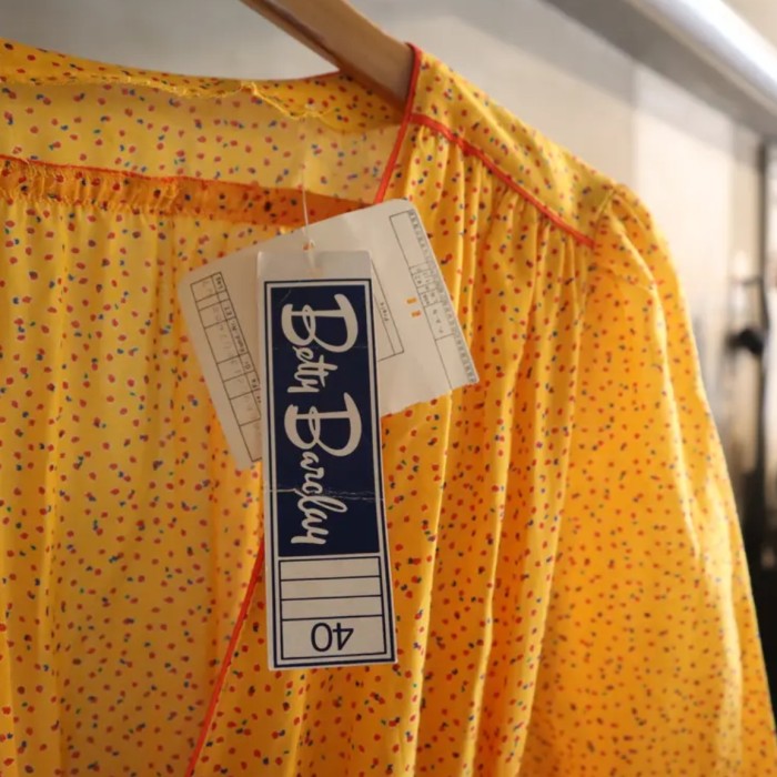 Betty Barclay yellow one-piece | Vintage.City 古着屋、古着コーデ情報を発信