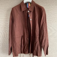【ローラアシュレイ】ブラウン麻シャツジャケット【11号】 | Vintage.City 빈티지숍, 빈티지 코디 정보