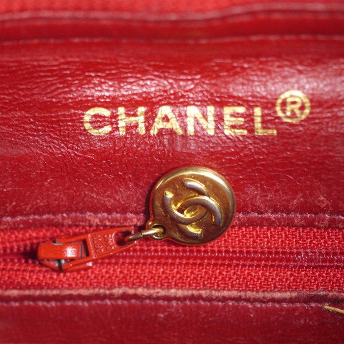 OLD CHANEL マトラッセ 外ポケットWチェーンバッグ（赤） | Vintage.City 古着屋、古着コーデ情報を発信