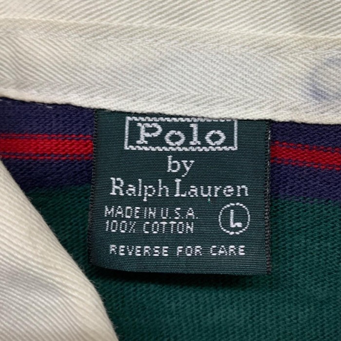 80'S RALPH LAUREN 長袖 ラガーシャツ ボーダー柄 USA製 | Vintage.City 古着屋、古着コーデ情報を発信