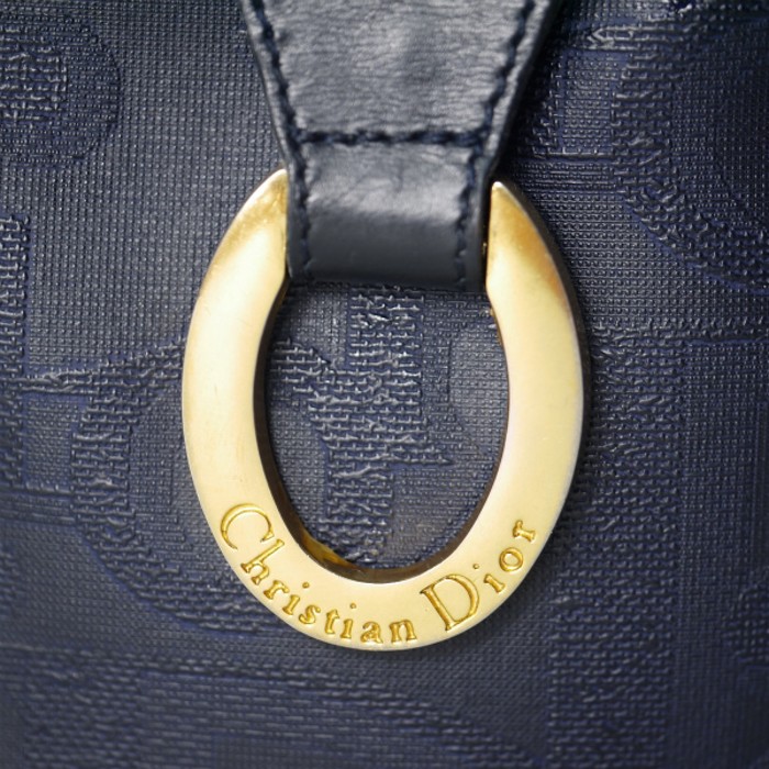 OLD Dior オーバルロゴ金具トロッター柄ショルダー（濃紺） | Vintage.City 古着屋、古着コーデ情報を発信