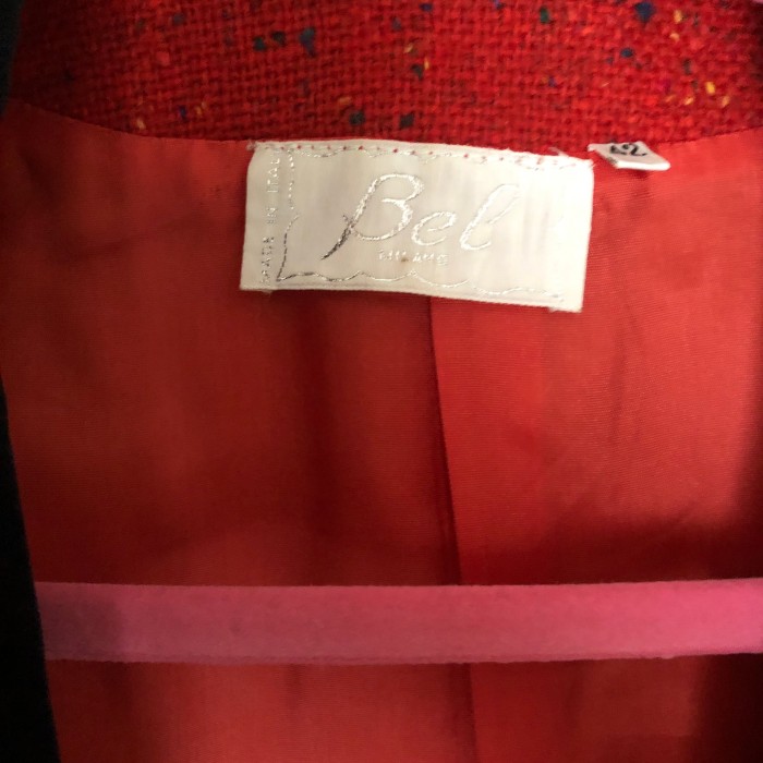 ウールツイードジャケット　MADE IN ITALY | Vintage.City 古着屋、古着コーデ情報を発信