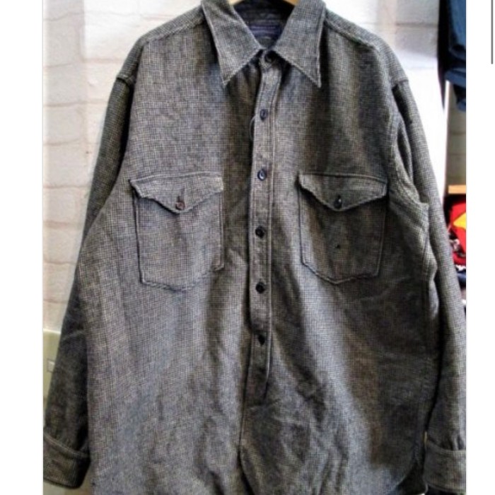 PENDLETON (ペンドルトン)　40年代 千鳥格子柄 ウールシャツ | Vintage.City 빈티지숍, 빈티지 코디 정보
