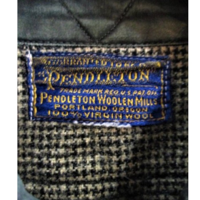 PENDLETON (ペンドルトン) 40年代 千鳥格子柄 ウールシャツ | Vintage.City
