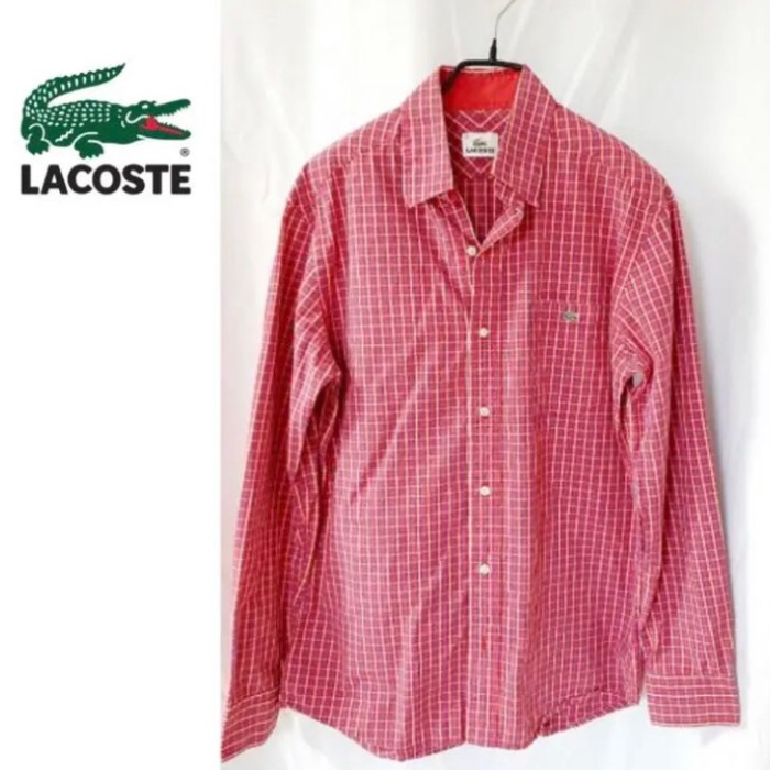 LACOSTE ラコステ　チェックシャツ　メンズM | Vintage.City 古着屋、古着コーデ情報を発信