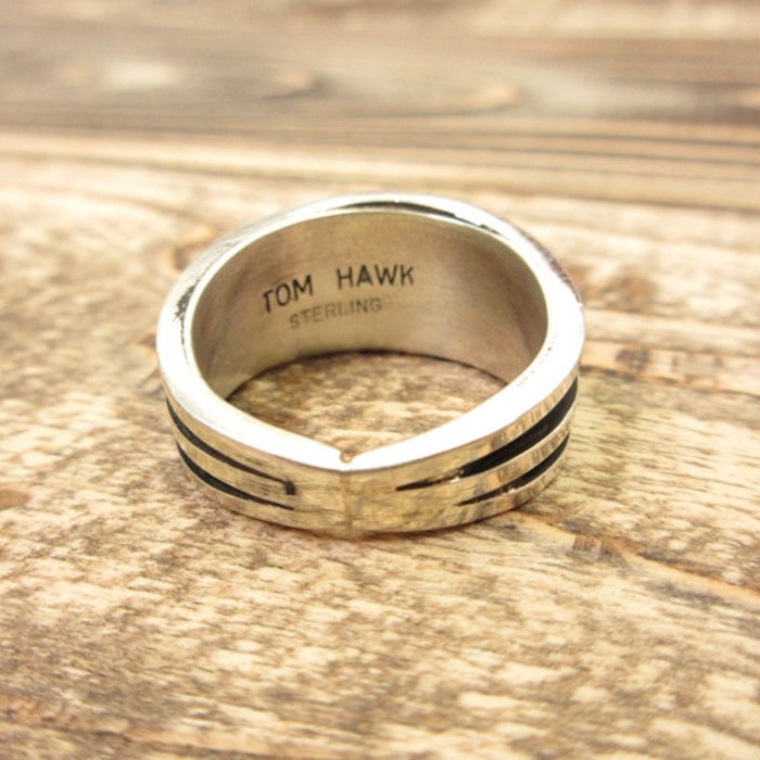 インディアンジュエリー TOM HAWK 3ライン シルバー リング 指輪 | Vintage.City 빈티지숍, 빈티지 코디 정보