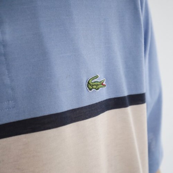 old lacoste border polo h/s | Vintage.City 古着屋、古着コーデ情報を発信