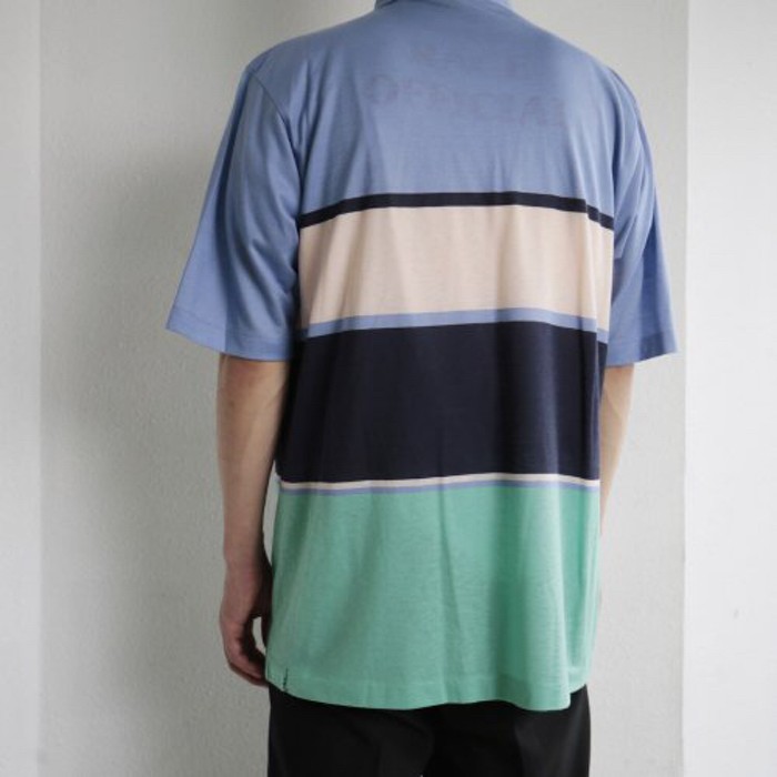 old lacoste border polo h/s | Vintage.City 古着屋、古着コーデ情報を発信