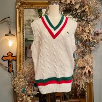 LACOSTE knit vest | Vintage.City 古着屋、古着コーデ情報を発信