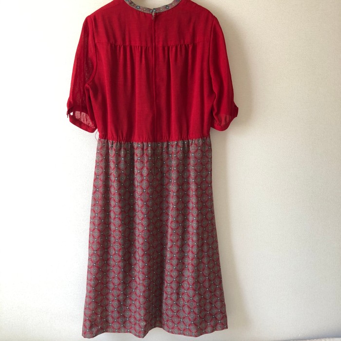 vintage retro Tokyostyle red one-piece | Vintage.City 古着屋、古着コーデ情報を発信