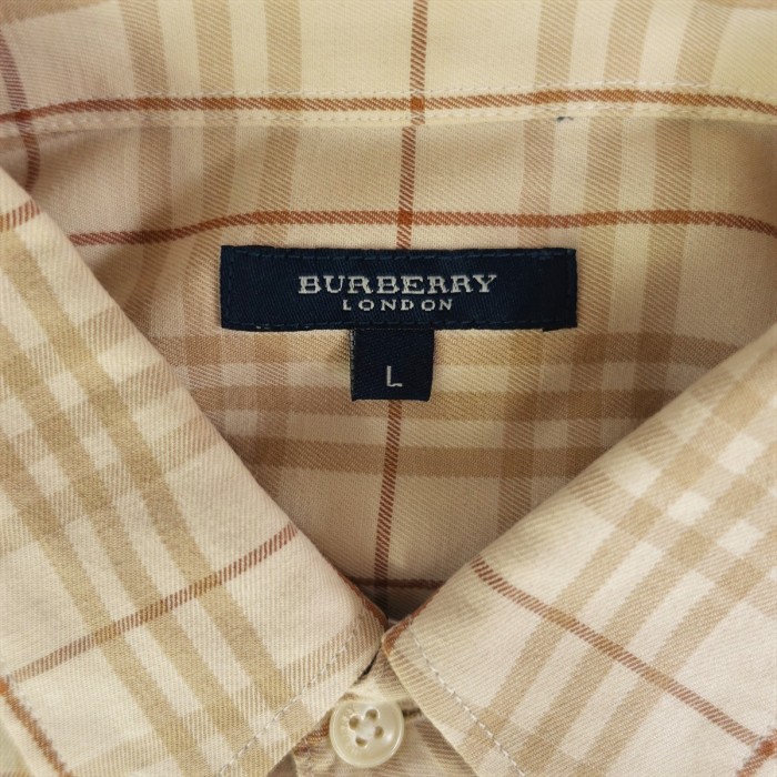 古着 バーバリー Burberry 長袖 チェックシャツ ベージュ | Vintage.City 古着屋、古着コーデ情報を発信
