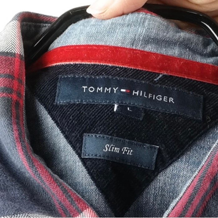 TOMMY HILFIGER トミー ヒルフィガーメンズ シャツ  長袖 L | Vintage.City 古着屋、古着コーデ情報を発信