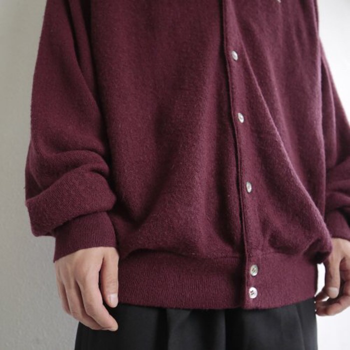 old lacoste acrylic cardigan | Vintage.City 古着屋、古着コーデ情報を発信