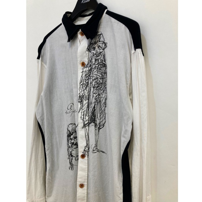 YOHJI YAMAMOTO pour homme プリント デザインシャツ | Vintage.City 빈티지숍, 빈티지 코디 정보