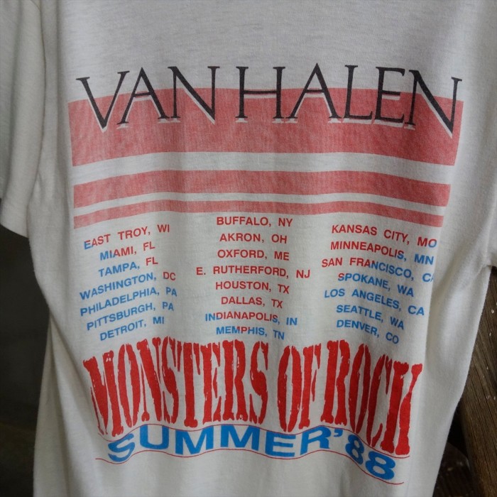 古着 88y VAN HALEN ヴァンヘイレン バンドTシャツ コピーライト ...