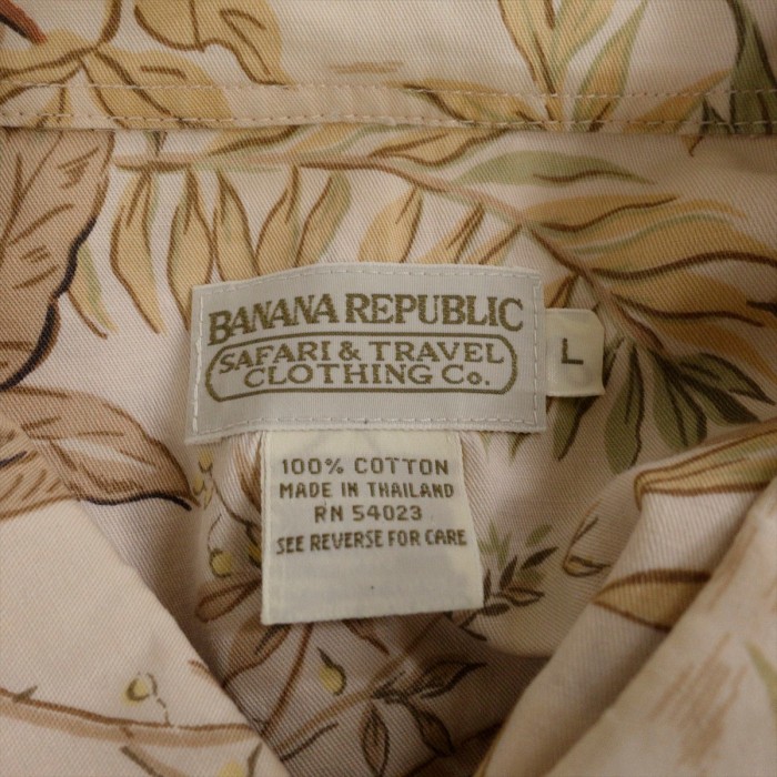 古着 90s バナナリパブリック BANANAREPUBULIC 半袖シャツ 柄 | Vintage.City 古着屋、古着コーデ情報を発信