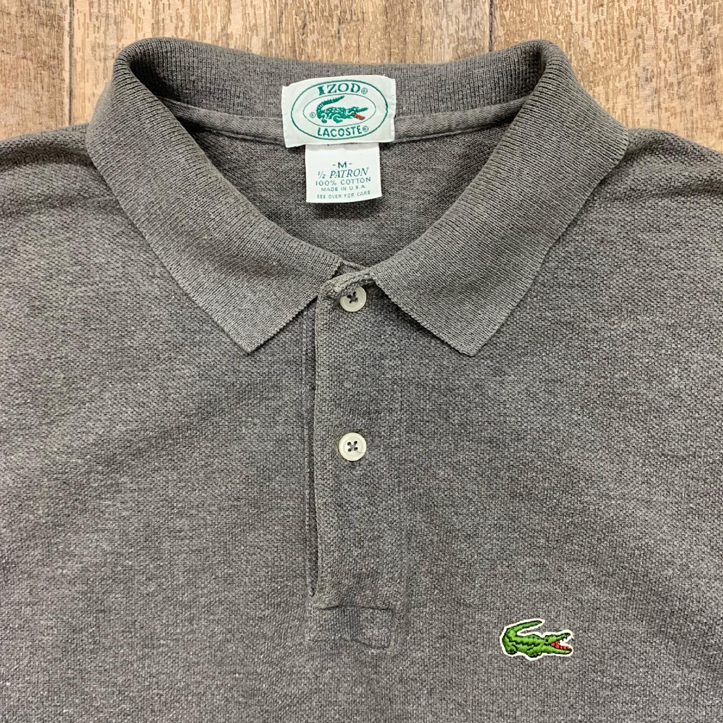 80'S IZOD LACOSTE ポロシャツ ダークグレー USA製 | Vintage.City