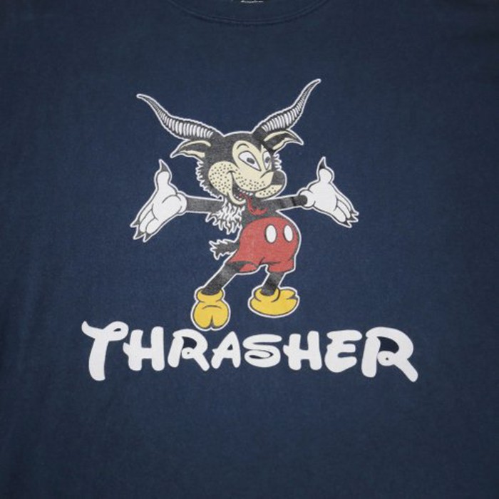 thrasher mickey parody tee | Vintage.City 빈티지숍, 빈티지 코디 정보