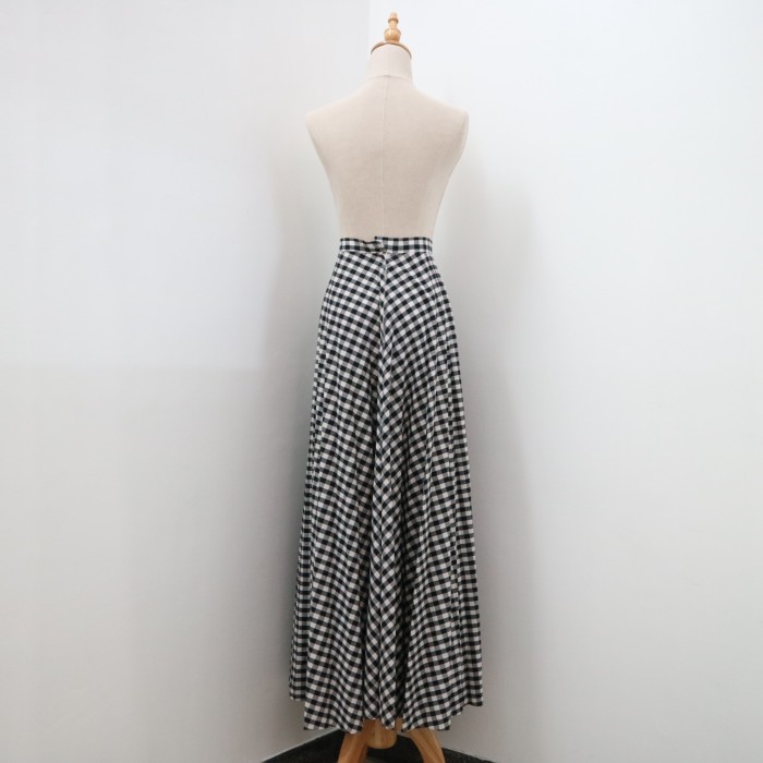 1970's Gingham check Maxi skirt | Vintage.City Vintage Shops, Vintage Fashion Trends