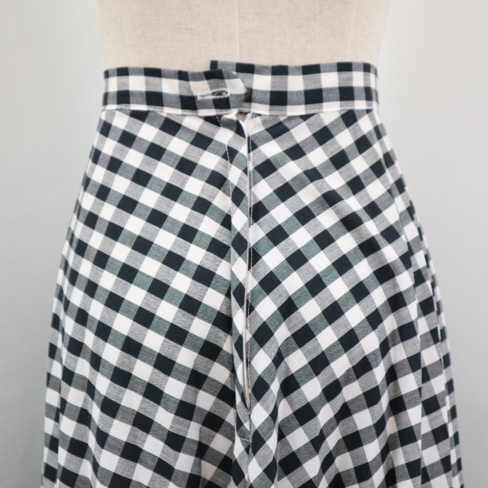1970's Gingham check Maxi skirt | Vintage.City 古着屋、古着コーデ情報を発信