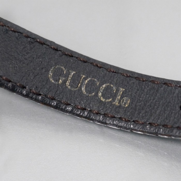 OLD Gucci　サイドビットシェリー腕時計（リザード・濃茶） | Vintage.City 古着屋、古着コーデ情報を発信