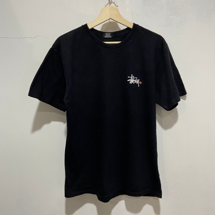 販売日本 【王冠ロゴ、バックプリント】stussy古着Tシャツ黒 ...
