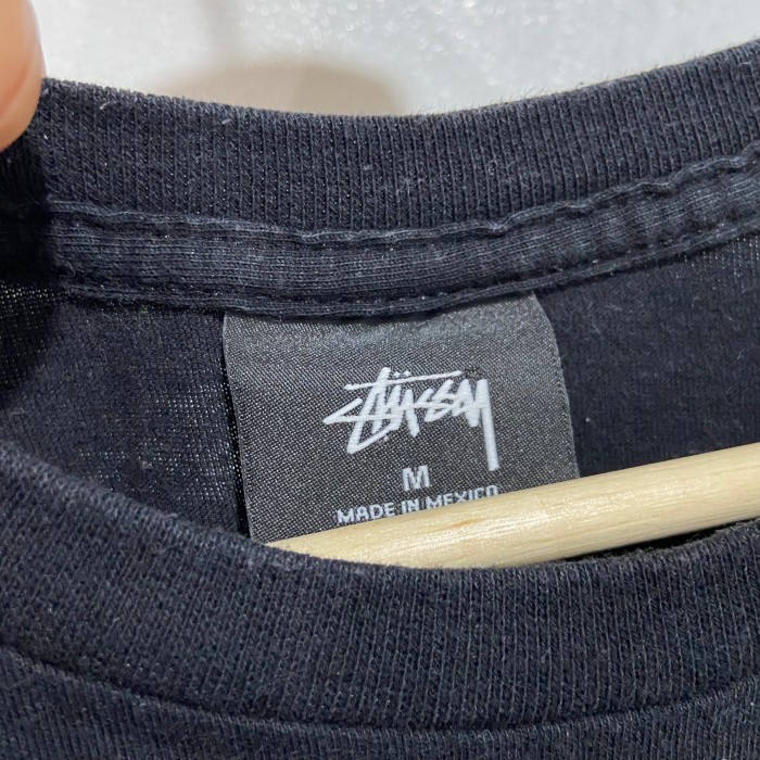 送料無料』STUSSY ブランドロゴTシャツ バックプリント 黒 M | Vintage