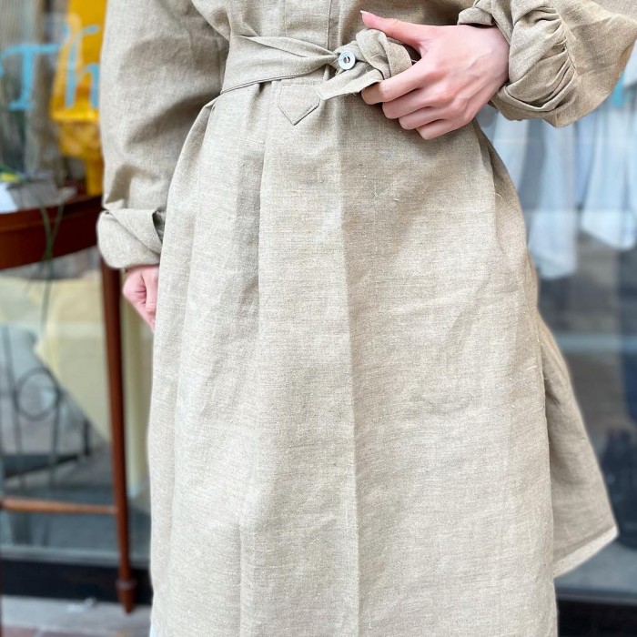 1950's French military H.M Linen smock | Vintage.City 古着屋、古着コーデ情報を発信