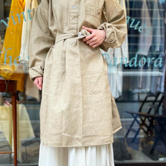 1950's French military H.M Linen smock | Vintage.City Vintage Shops, Vintage Fashion Trends