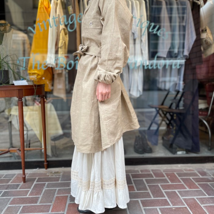 1950's French military H.M Linen smock | Vintage.City 古着屋、古着コーデ情報を発信