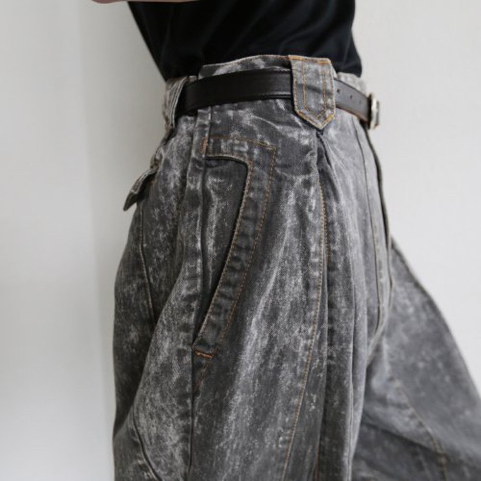 old chemical wash draping jeans | Vintage.City 빈티지숍, 빈티지 코디 정보