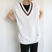 old valentino tilden cotton knit vest | Vintage.City 빈티지숍, 빈티지 코디 정보