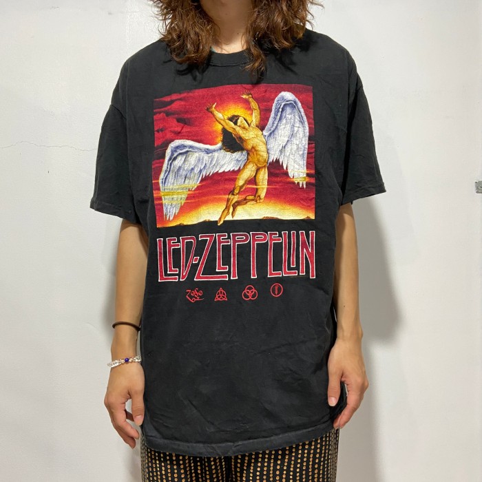 送料無料』レッドツェッペリン バンドTシャツ 04年製 ヘインズXL