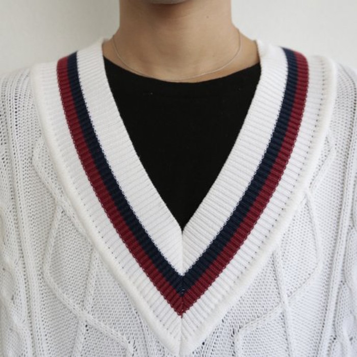 old valentino tilden cotton knit vest | Vintage.City 古着屋、古着コーデ情報を発信
