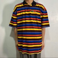 『送料無料』COOGI カラフルマルチボーダーポロシャツ　3XL | Vintage.City 빈티지숍, 빈티지 코디 정보