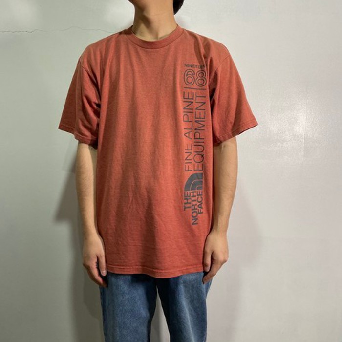 『送料無料』THE NORTH FACE ブランドロゴTシャツ　XL オレンジ系 | Vintage.City 古着屋、古着コーデ情報を発信